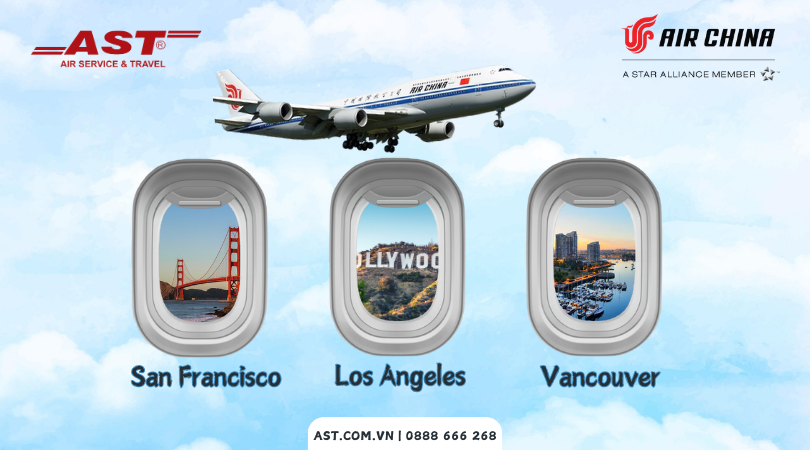 Du xuân Bắc Mỹ CHỈ TỪ 10 TRIỆU ĐỒNG cùng Air China